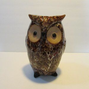 elegant expressions ceramic owl shaped vase woodland cabin adirondack decor